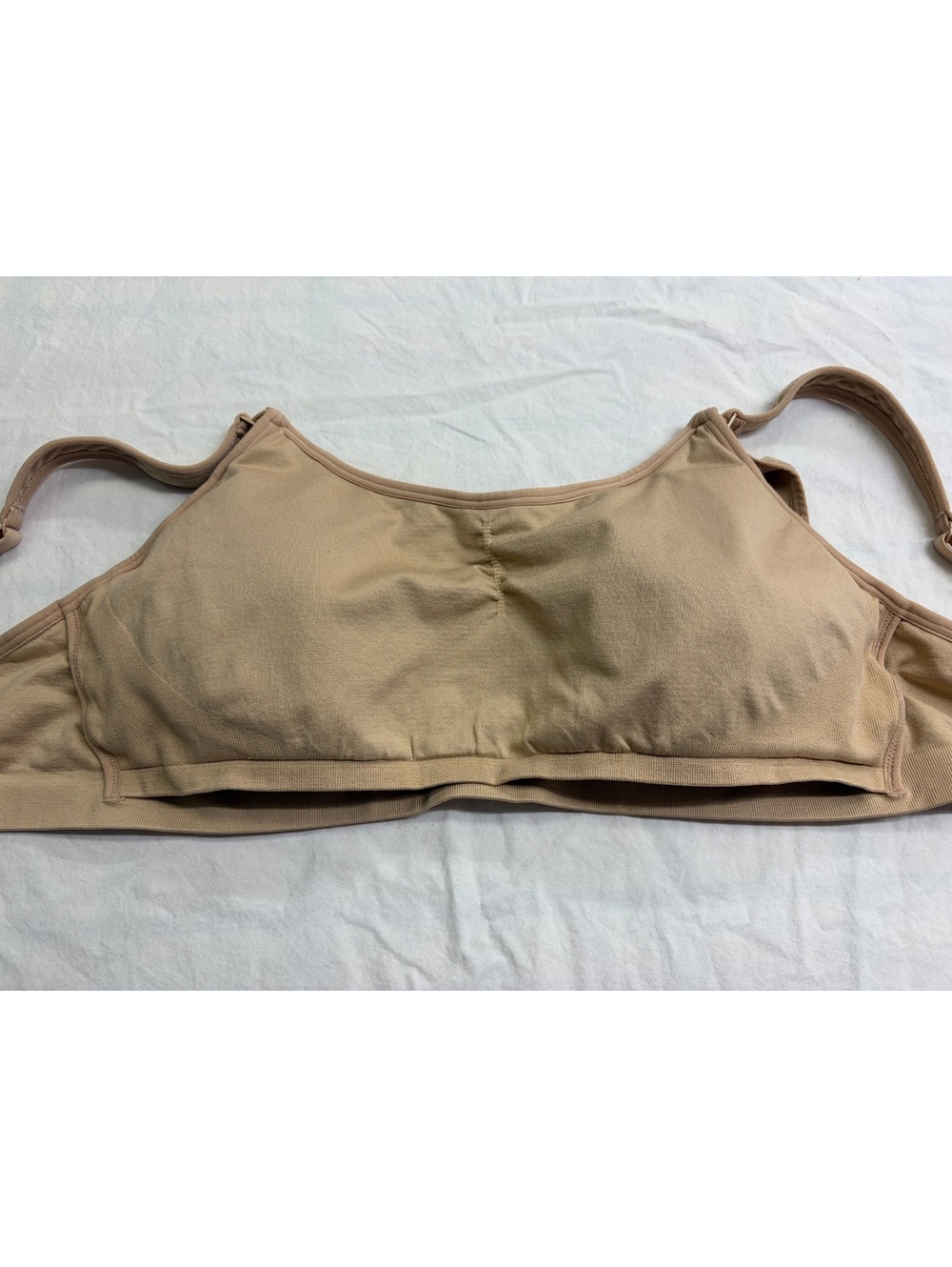 Auden Women’s XL Nude Nursing Bra Wireless Adjustable Straps Maternity